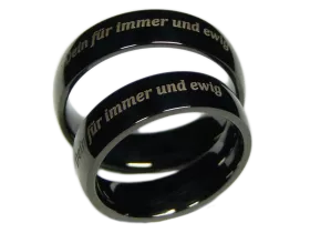 Ramona - a pair of rings (stainless steel)
